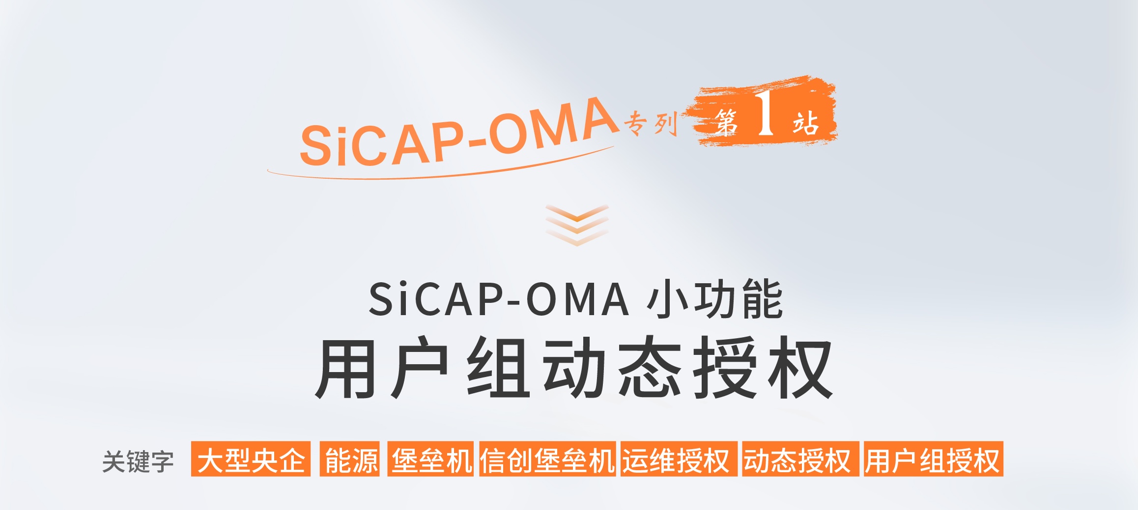 SiCAP-OMA小功能：用戶組動態(tài)授權(quán)